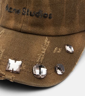 Casquette en toile de coton à ornements | Acne Studios