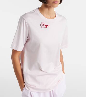 Embellished cotton jersey T-shirt | Simone Rocha