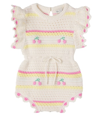 Baby Paloma crochet cotton onesie | Bebe Organic