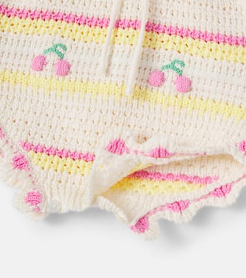 Baby Paloma crochet cotton onesie | Bebe Organic