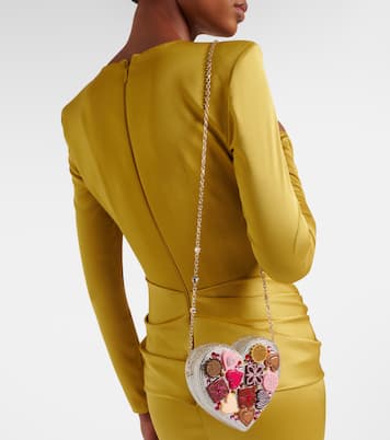 Heart Small crystal-embellished clutch | Judith Leiber Couture