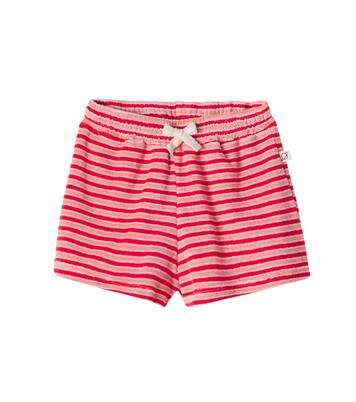 Root striped cotton-blend terry shorts | Cozmo