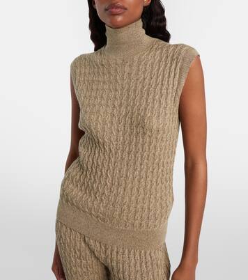 Bihar cable-knit sweater vest | Loro Piana