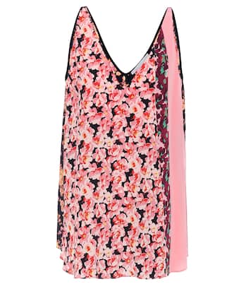 Top a stampa floreale in seta | Stella McCartney