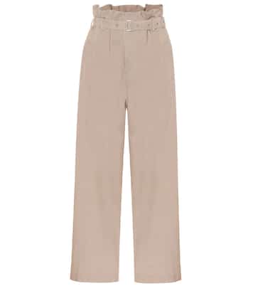 Wide-leg paperbag pants | LOW CLASSIC