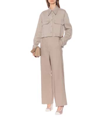 Wide-leg paperbag pants | LOW CLASSIC