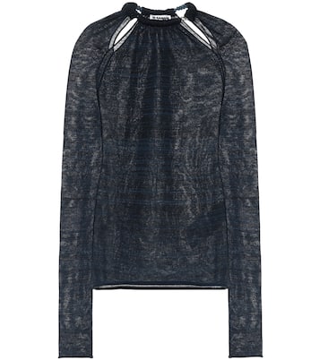 Top en mezcla de lana con abalorios | Jil Sander