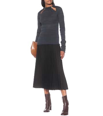 Top en mezcla de lana con abalorios | Jil Sander