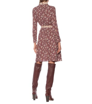 Floral silk crêpe de chine minidress | Chloé