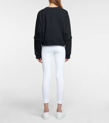 Felpa convertibile in cotone con logo | Fendi