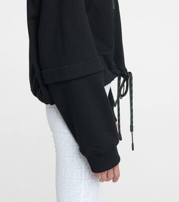 Felpa convertibile in cotone con logo | Fendi