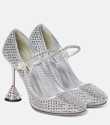 Pumps Mary Jane con cristalli | Miu Miu