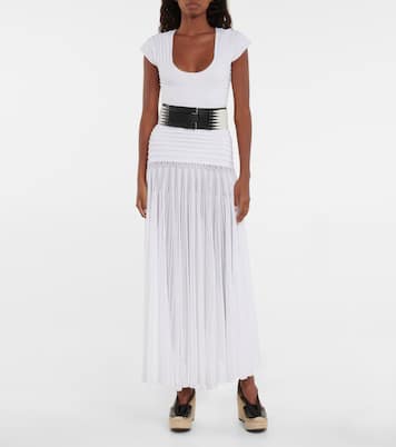Alpargatas con cuña cortadas a laser | Alaïa