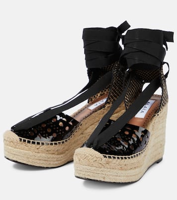 Alpargatas con cuña cortadas a laser | Alaïa