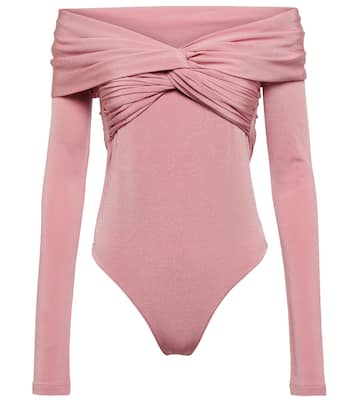 Cibo jersey off-shoulder bodysuit | Khaite