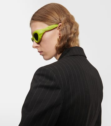 Lunettes de soleil ovales en acétate | Bottega Veneta