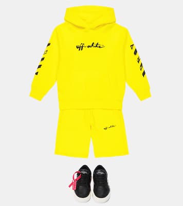 Sweat-shirt à capuche en coton à logo | Off-White Kids