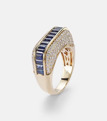 Anello Empress in oro 18 kt con diamanti | Rainbow K