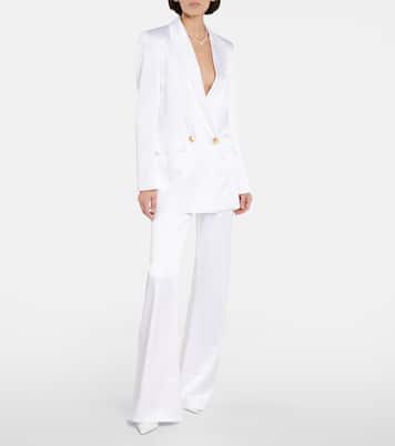 Pantalon de mariée ample à taille haute | Galvan