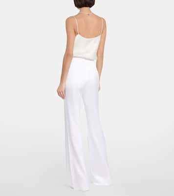 Pantalon de mariée ample à taille haute | Galvan