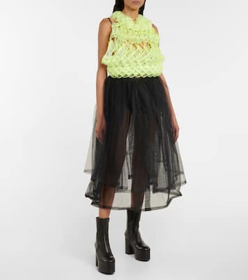Tulle ruffle top | Noir Kei Ninomiya