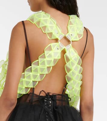 Tulle ruffle top | Noir Kei Ninomiya