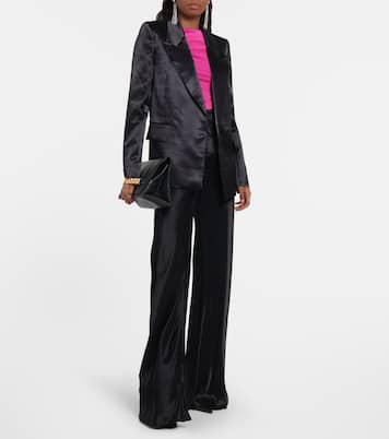 Satin tuxedo blazer | Victoria Beckham