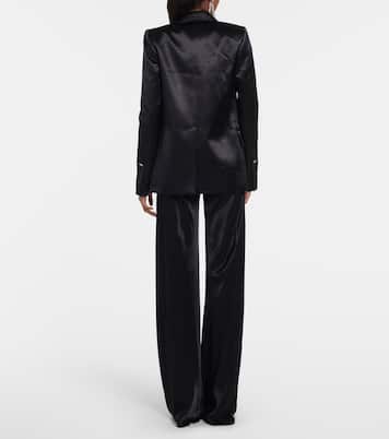 Satin tuxedo blazer | Victoria Beckham