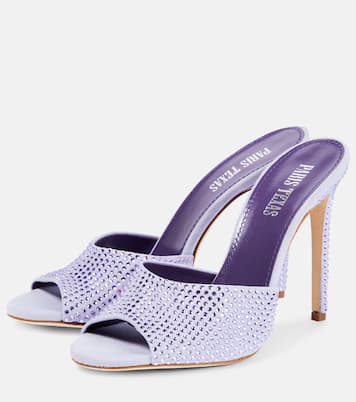 Holly embellished suede mules | Paris Texas