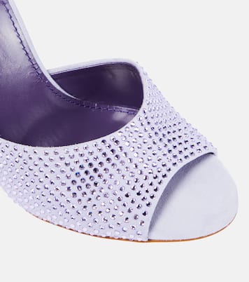 Holly embellished suede mules | Paris Texas