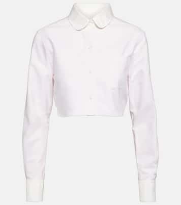 Camicia cropped in cotone | Thom Browne