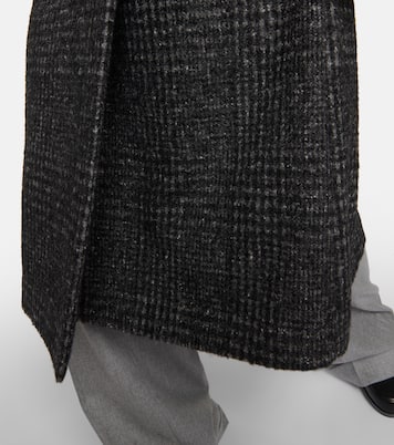 Cappotto in misto lana a quadri | Brunello Cucinelli