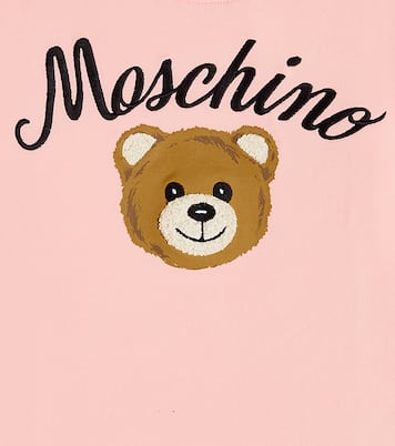 Teddy Bear cotton-blend sweatshirt dress | Moschino Kids