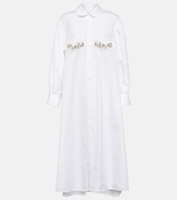 Verziertes Midikleid aus Baumwolle | Simone Rocha