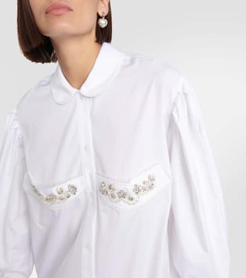 Verziertes Midikleid aus Baumwolle | Simone Rocha