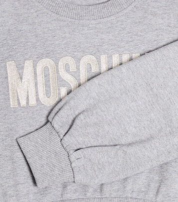 Sudadera en jersey de algodón con logo | Moschino Kids