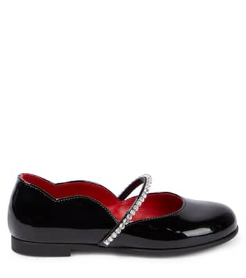 Ballerine in vernice con cristalli | Christian Louboutin Kids