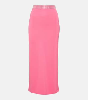 Falda midi con cristales | David Koma