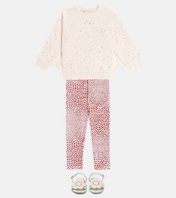 Felpa in cotone con cristalli | Stella McCartney Kids