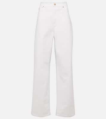 Jeans a gamba larga e vita alta | Valentino