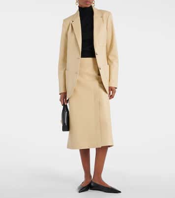 Jupe crayon Sevres en cuir | Joseph