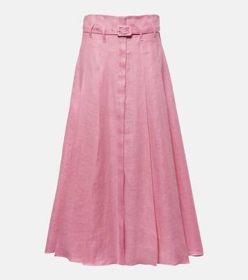 Falda midi Dugald de lino | Gabriela Hearst