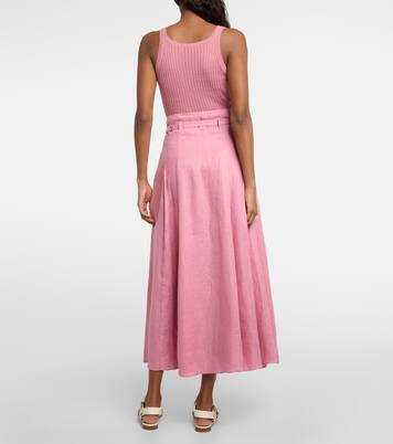 Falda midi Dugald de lino | Gabriela Hearst