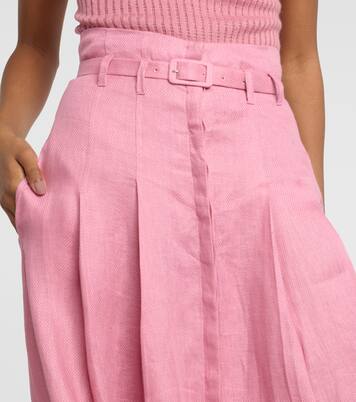 Falda midi Dugald de lino | Gabriela Hearst