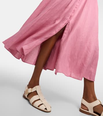 Falda midi Dugald de lino | Gabriela Hearst