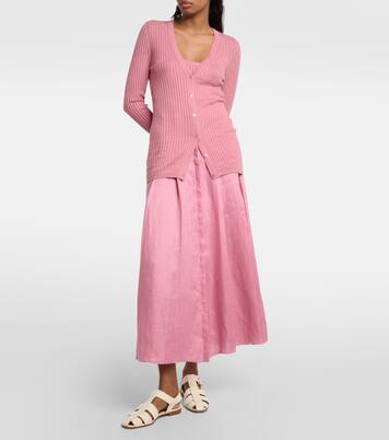 Falda midi Dugald de lino | Gabriela Hearst