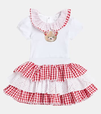 Baby cotton bodysuit and skirt set | Monnalisa