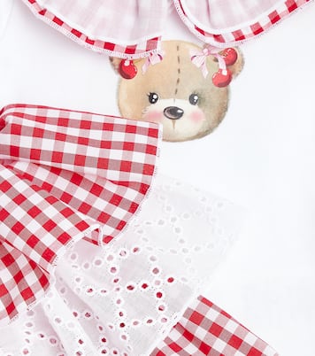 Baby cotton bodysuit and skirt set | Monnalisa