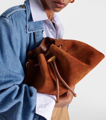 Sac seau Cinch M en daim | Jimmy Choo