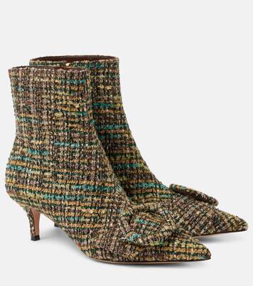 Stivaletti 55 in bouclé | Gianvito Rossi
